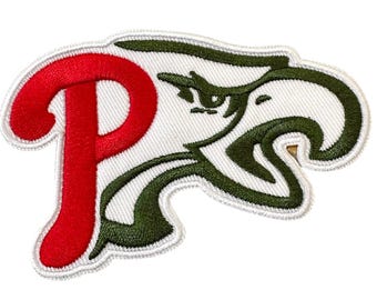 Philadelphia Phillies Swoop Birds P Embroidered Iron or Sew On Patch Appliqué Philly Sports INSPIRED Hats Jackets Bags Backpacks Jeans Gift