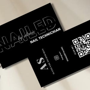Luxury Business Card Template | Embossed Effect | Editable Canva Template | Instant Download