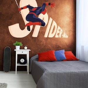 Peel And Stick Spiderman Wall Decal Superhero Wall art Kid Room Wall Sticker Children Room Decor