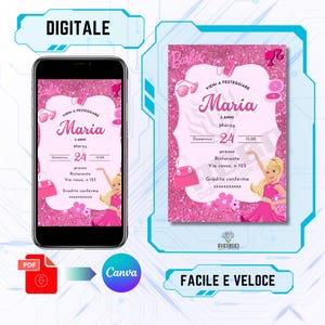 Invito compleanno Barbie