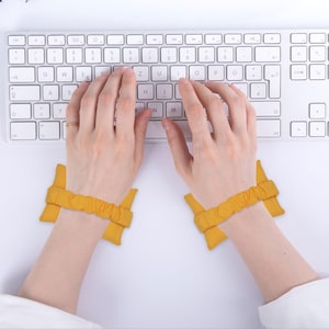 Wearable Ergonomic Wrist Rest for Computer Keyboard, Mouse & Carpal Tunnel Relief