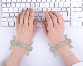 Handgelenkschoner für Computer-Tastatur und -Maus - Bequeme, tragbare Handgelenkauflage für Gaming, Büro (2 Stück)