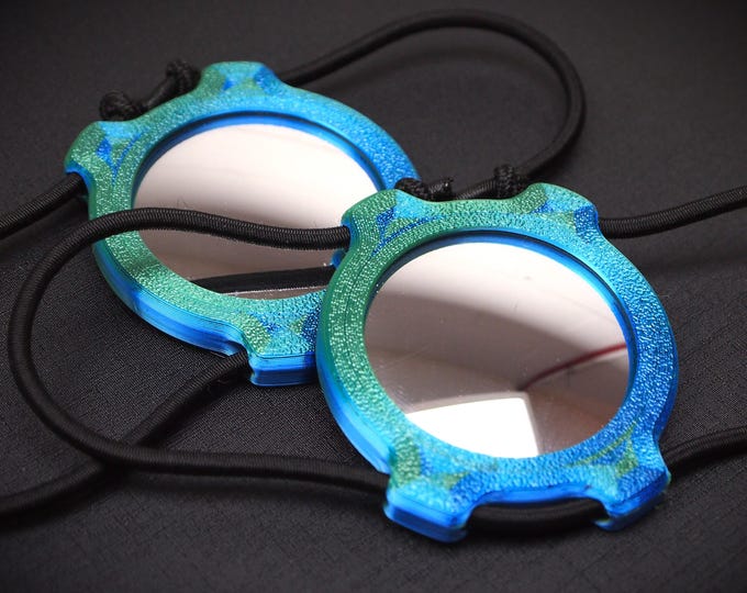 Scuba Buddy View Mirror 2" | Wrist-Mount Convex Mirror for Scuba Divers | Bubble Check Mirror | Diver Gift