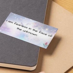 Tarjetas imprimibles de afirmación de confianza / Descarga digital de autoempoderamiento vanguardista / Tarjetas de manifestación y amor propio
