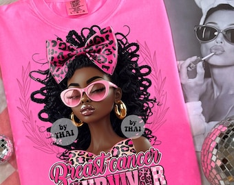 Breast Cancer Survivor PNG, Pink Awareness Design (Digital Download)