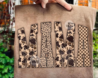 Mama Camo Western Png, Retro Hunting Wife Png, Camouflage Cozy Season Cowboy Png Download digitale