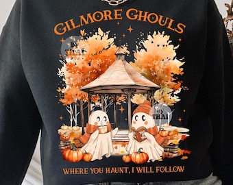 Gilmore Ghouls Halloween PNG: Calabaza fantasma espeluznante descarga digital