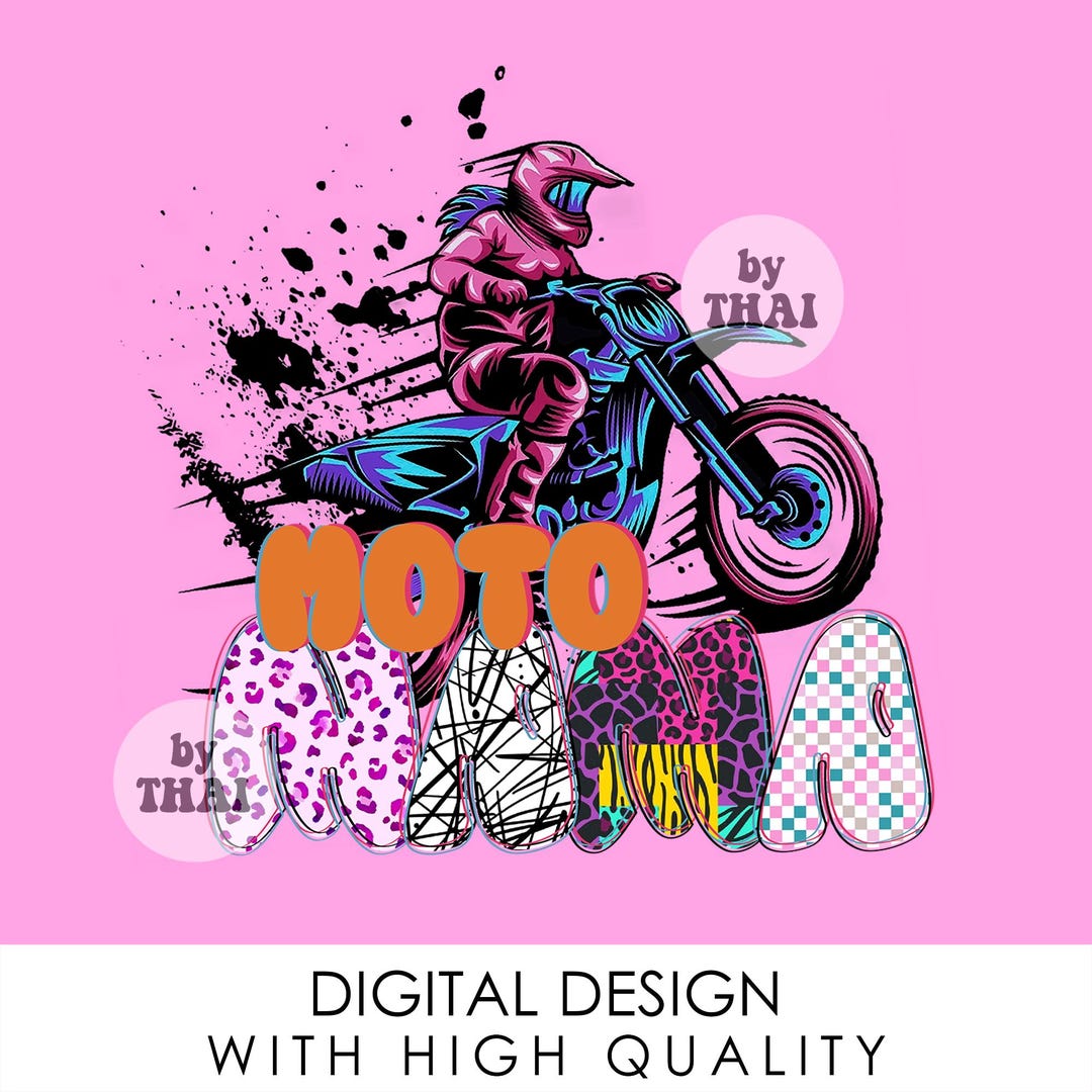 Moto Mom Racing PNG, Dirt Track Moto Mam Png, Mothers Day Png Digital ...