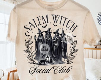 Salem Witch Social Club PNG: Halloween Women, Witchy Vibes (Digital Download)