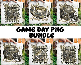 Game Day Football PNG-bundel (digitale download)