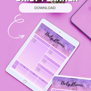Printable Daily Planner | Minimalist PDF Planner | Aesthetic Productivity Template | Digital Download