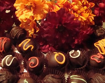 Dark chocolate truffles 12 Pc.