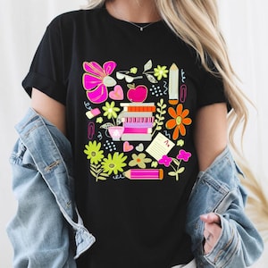 Boho Floral Teacher Png, Teacher Appreciation Gift, Teacher Shirt Png, Teacher Wildflowers Png, Back To School Png, Retro Teacher Png