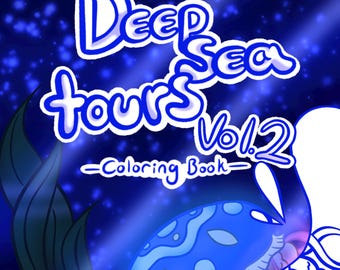 Marine Life Coloring Book for Kids & Teens: Deep Sea Tours Vol.2