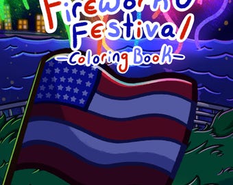 4th of July Firework Festival: Coloring Book for Kids with Various America Activities, Word Search Activities, Much More Summer Fun