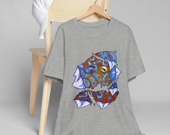 Blue Ringed Octopus T-Shirt: Hand-Drawn Deep Sea Design