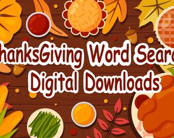 Thanksgiving Word Searches (Digital Download)