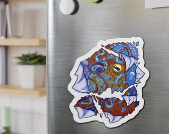 Blue Ringed Octopus Magnet