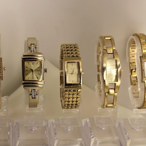 5 Vintage Gold Ladies Watches – DKNY, Accurist, Limit – Elegant Quartz Bracelet Styles