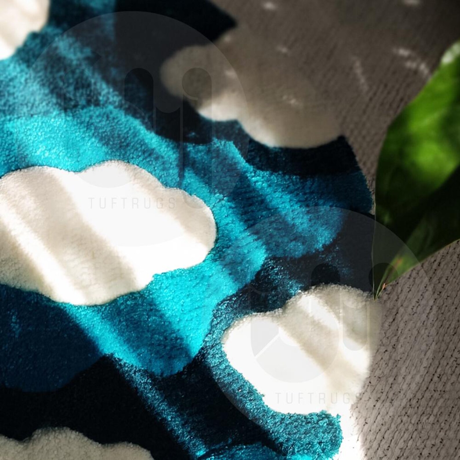Raincloud Rug Cloud Tufted Rug, Sky Area Round Cloud Carpet, Cute Room Decor, Custom ...