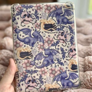 Fourth Wing Dragon KINDLE INSERT - Girly Kindle Case Insert, Romantasy Bookish Art for Paperwhite, Oasis, Scribe & More