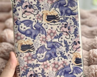 KINDLE INSERT van de vierde vleugeldraak - Girly Kindle-hoesje invoegen, romantiek leesgrage kunst voor e-readers, Kindles, Kobo, iPad