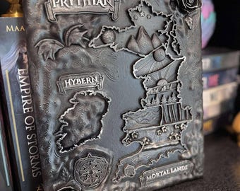 ACOTAR World Map- 3D Prythian Map, The Night Court, Fantasy Book Map, A Court of Thorns and Roses Book Decor