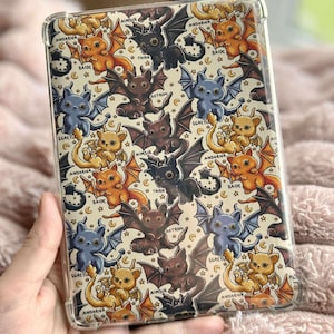 Fourth Wing Dragon Cats KINDLE INSERT - Kindle Case Insert, Romantasy Bookish Art for Paperwhite, Oasis, Scribe & More