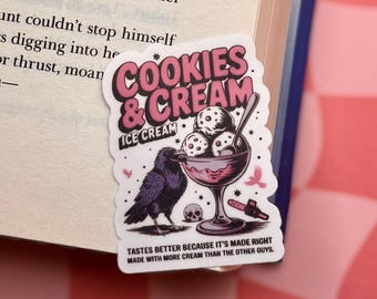 Butcher and Blackbird Ice cream Sticker- Bookish Sticker, Thriller Book Stickers, Cute Bookish Kindle Sticker,