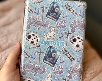 Funda para Kindle Quicksilver - Cariñosa funda de fantasía para Kindle, arte romántico y literario para lectores electrónicos, Kindles, Kobo e iPad.