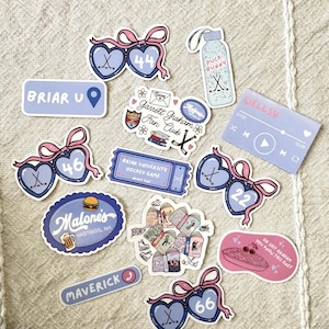 Off Campus Sticker Pack- Bookish Stickers, Hockey Romance Book Stickers, Cute Bookish Kindle Sticker, Briar U Sitckers