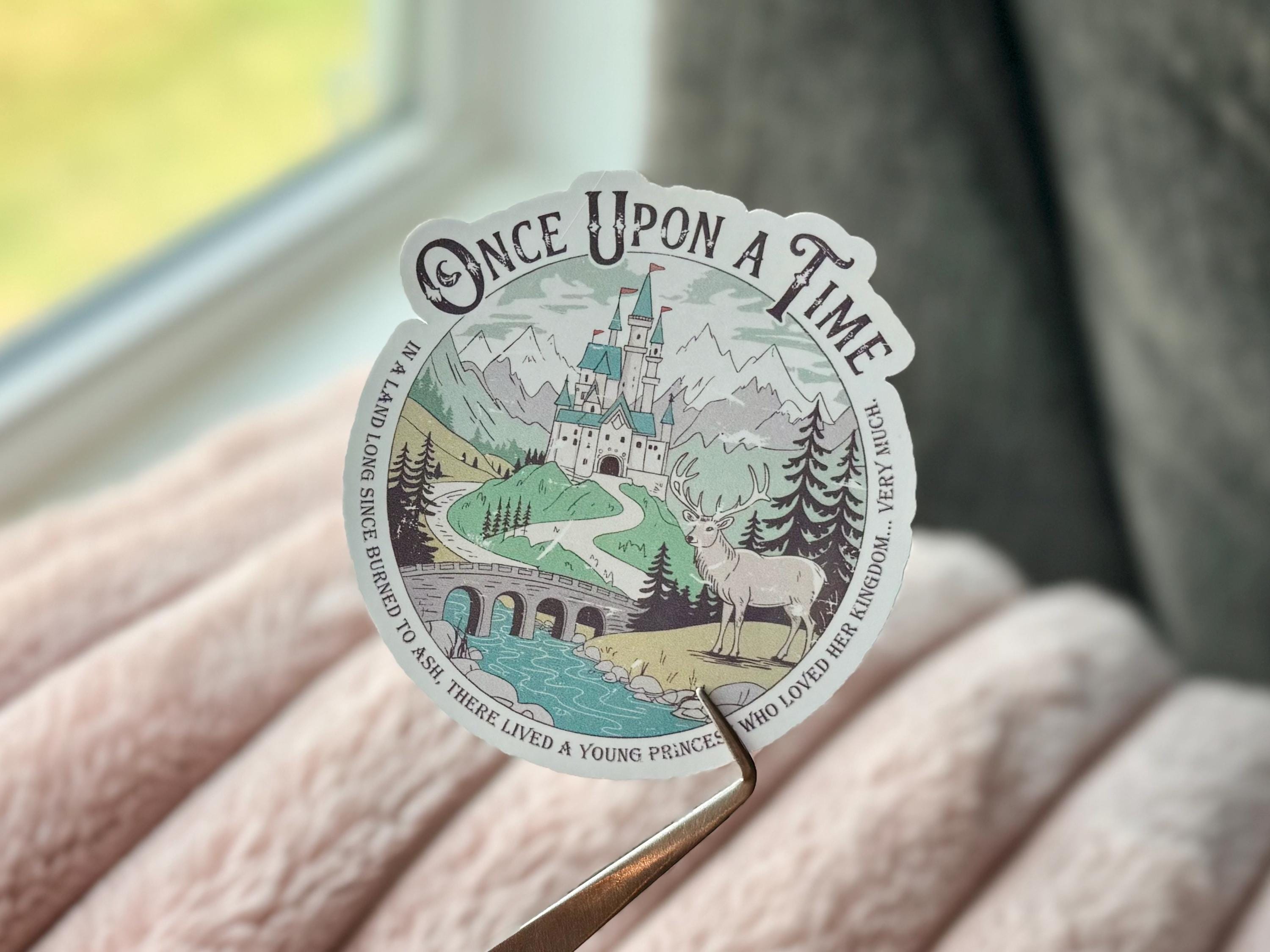 Throne of Glass Sticker- Aelin Bookish Sticker, SJM Romantasy Book Stickers, Cute Bookish Kindle Sticker, ACOTAR Sticker