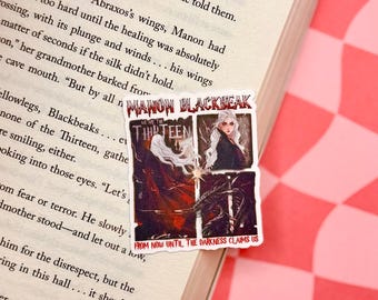 Throne of Glass Sticker- Manon Bookish Sticker, SJM Romantasy Book Stickers, Cute Bookish Kindle Sticker, ACOTAR Sticker