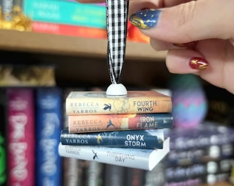 Custom Mini Book Ornament-Christmas Reader Gift, Bookish Decor, Tiny Book Decor, Bookish Gift