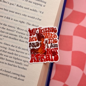 Lehabah Crescent City Sticker- Lele Fire Sprite Bookish Sticker, SJM Romantasy Book Stickers, Cute Bookish Kindle Sticker, ACOTAR Sticker