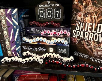 Friendship Bracelet Bookshelf Sign- bookish Decor, Girly Bookish Sign, Book Lover Gift, Reading Nook Decor, trope Decor