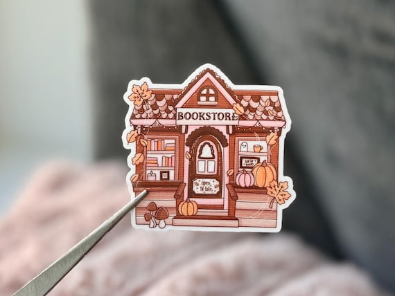 Fall Bookstore Bookish Sticker- Cozy Vibes Book sticker, Romance Bookish Sticker, Spicy Book Merch, Cozy Romance Book Gift