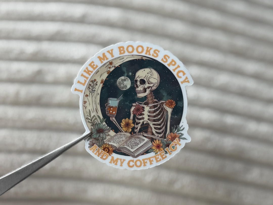 Books Spicy Coffee Icy Book STICKER- Spicy Romance Bookish Sticker ...