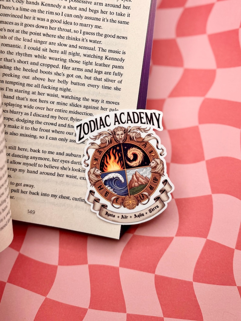 Sticker Zodiac Academy - Sticker livres Vega Sisters, Stickers romans romantiques, Sticker Kindle livresque mignon, Sticker garçons impitoyables image 1