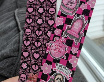 Smutty Masked Men Bookmark- Dark Romance Bookish Merch,  Girly Bookmark, Gifts for Readers, Romance gift, Why Choose Gift
