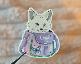 Quicksilver Onyx Sticker- Fantasy Bookish Sticker, Romantasy Book Stickers, Cute Bookish Kindle Sticker, Onyx fox Sticker
