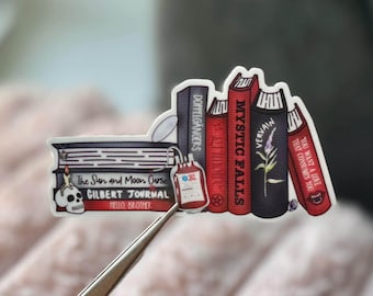 Pegatinas de libros de The Vampire Diaries (Libro) - Pegatinas de libros de los Hermanos Salvatore, Pegatinas de libros románticos, Pegatinas de vampiros para Kindle
