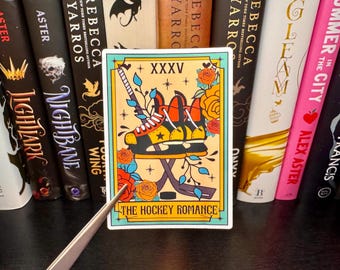 Hockey Romance STICKER- Ice Romance Bookish Sticker, Romantasy Book Stickers, Cute Bookish Kindle Sticker