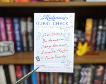 Off Campus Malones Check Bookish Sticker- Briar U Bookish Sticker, hockey romance Book Stickers, Bookish Kindle Sticker