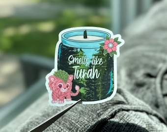 Smells like Turah Bookish Sticker- Shield of Sparrows Book Sticker, Faze Tarkin Sticker, Romantasy Bookish Kindle Sticker
