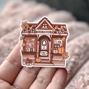 Fall Bookstore Bookish Sticker- Cozy Vibes Book sticker, Romance Bookish Sticker, Spicy Book Merch, Cozy Romance Book Gift image 2