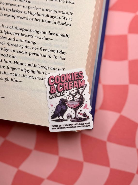 Butcher and Blackbird Ice cream Sticker- Bookish Sticker, Thriller Book Stickers, Cute Bookish Kindle Sticker,