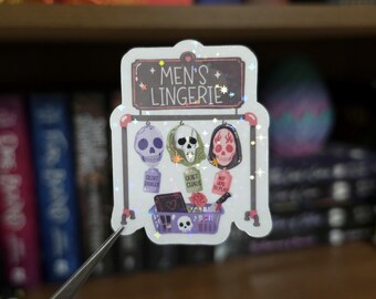Pegatina de lencería para hombres enmascarados - Pegatina de libro erótico, pegatina de libro picante, merchandising de libros picantes, regalo de libro de romance oscuro