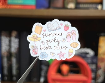 Pegatinas de verano para chicas con temática de libros: pegatinas divertidas y bonitas para amantes de los libros, pegatinas para chicas con temática de libros, pegatinas bonitas para Kindle con temática de libros.