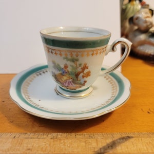 Occupied Japan cup saucer. Occupied Japan cups, Occupied Japan ceramics, Occupied Japan saucer,  vintage Occupied Japan FREE SHIPPING